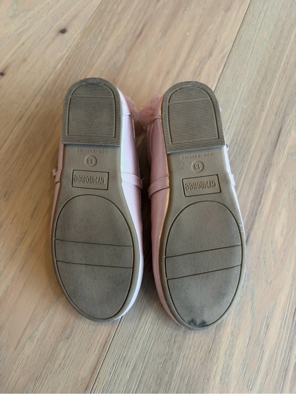Gymboree Shimmery Light Pink Crisscross Mary Jane Flats